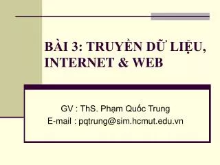 b i 3 truy n d li u internet web