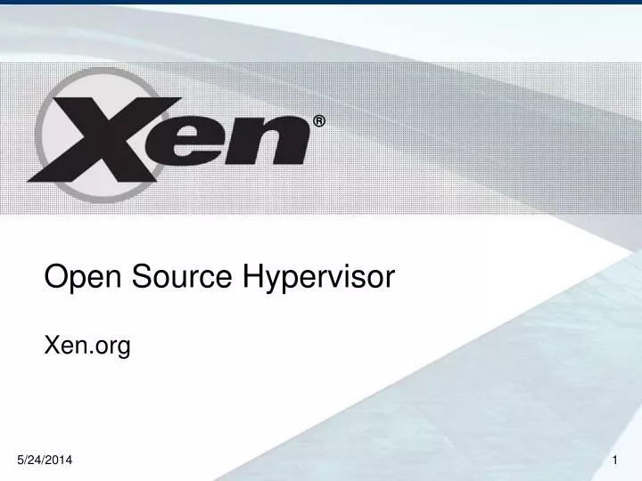 open source hypervisor
