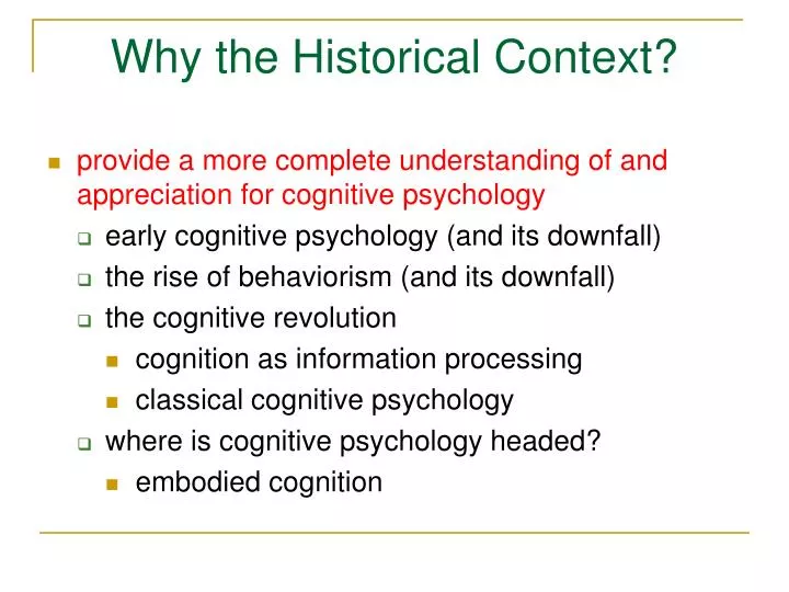 PPT Why The Historical Context PowerPoint Presentation Free 