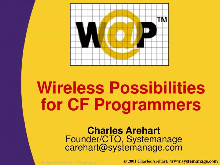 wireless possibilities for cf programmers
