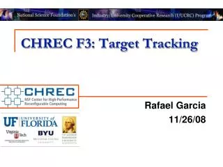 CHREC F3: Target Tracking