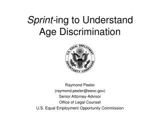 Sprint- ing to Understand Age Discrimination