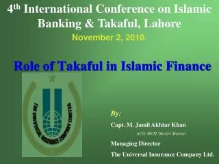 Role of Takaful in Islamic Finance
