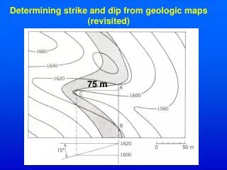 Determining strike and dip from geologic maps (revisited)