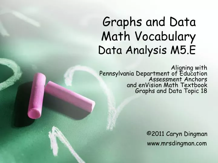 graphs and data math vocabulary data analysis m5 e