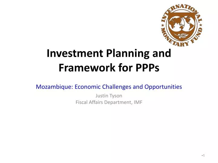 investment planning and framework for ppps mozambique economic challenges and opportunities