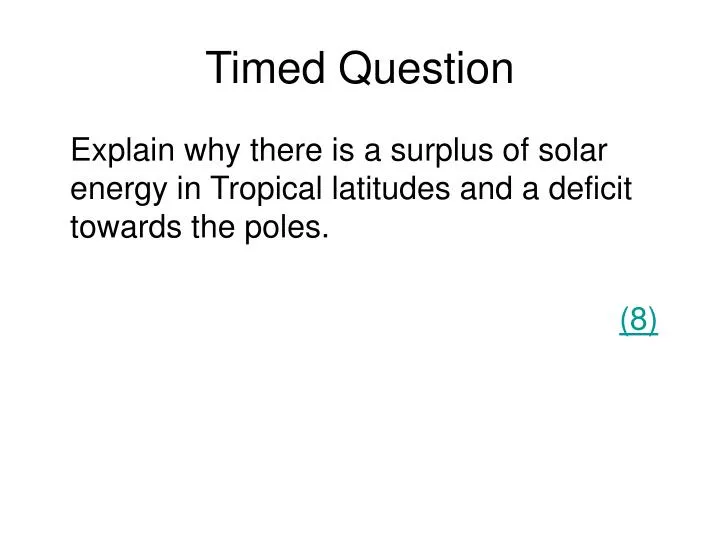 timed question