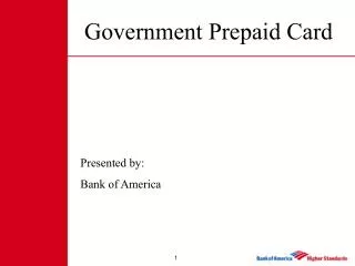 Government Prepaid Card