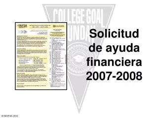 Solicitud de ayuda financiera 2007-2008