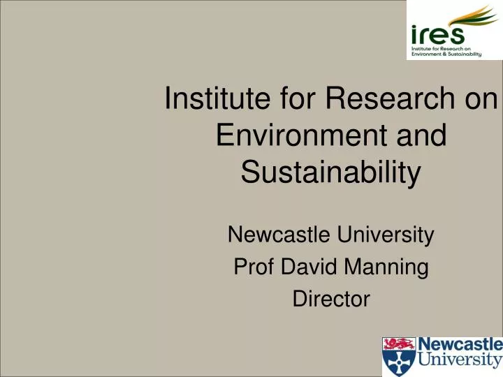 institute for research on environment and sustainability