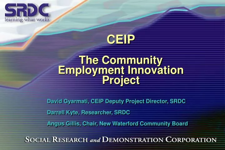 ceip the community employment innovation project