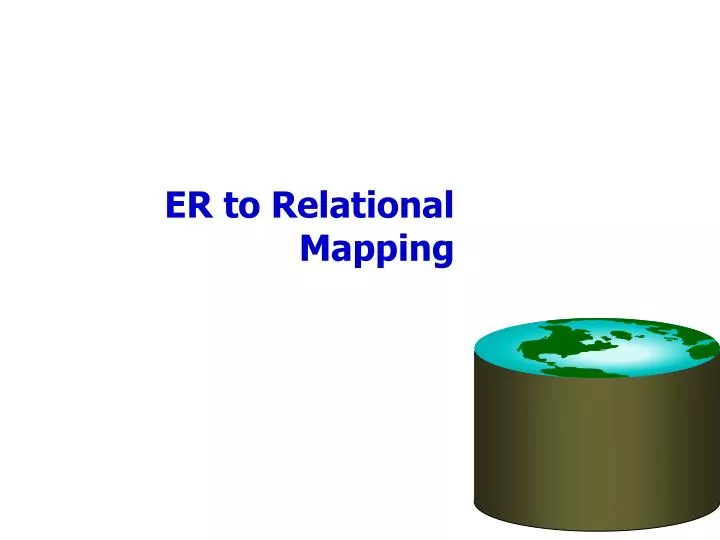 er to relational mapping