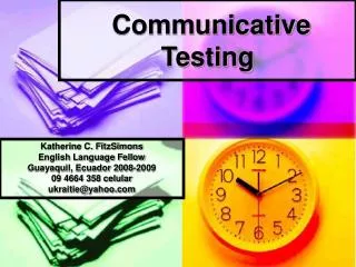 Communicative Testing