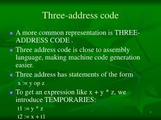 Three-address code