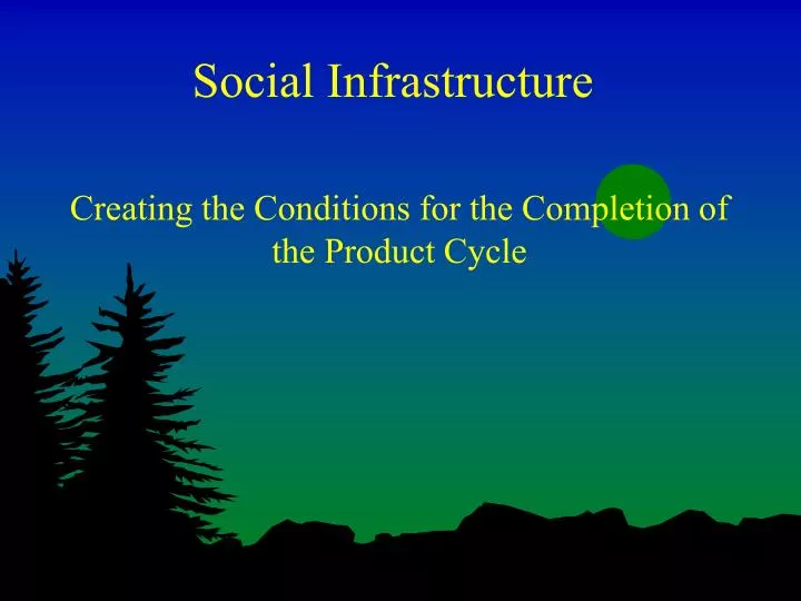 social infrastructure