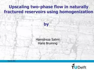 Upscaling two-phase flow in naturally fractured reservoirs using homogenization