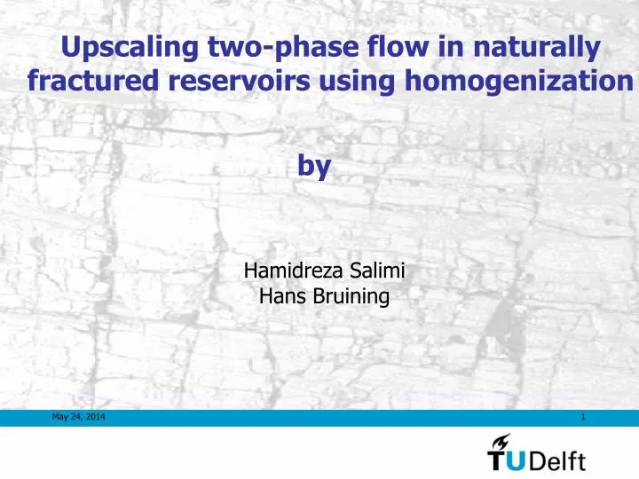 upscaling two phase flow in naturally fractured reservoirs using homogenization