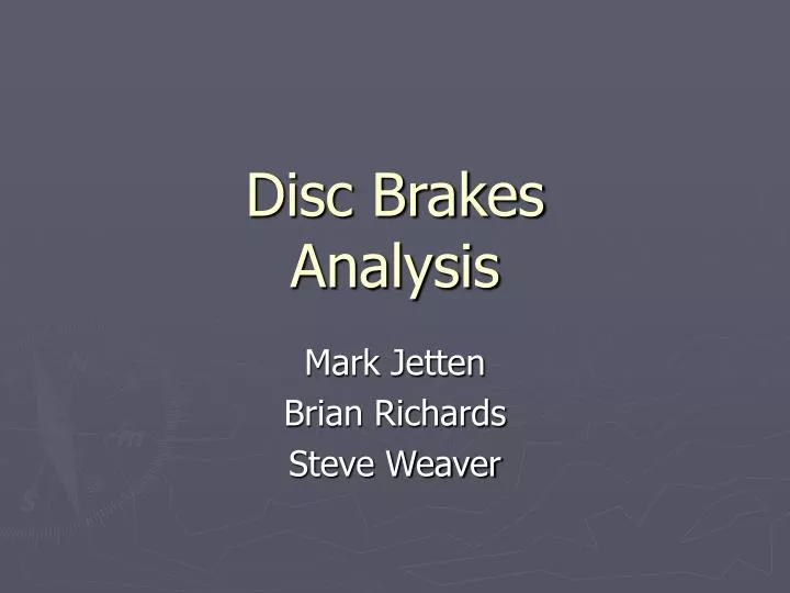 disc brakes analysis