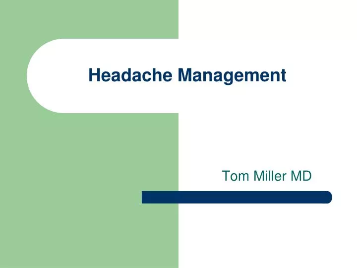 headache management