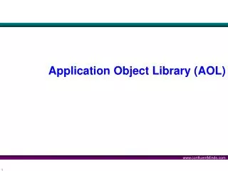 Application Object Library (AOL)