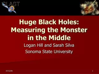 Huge Black Holes: Measuring the Monster in the Middle