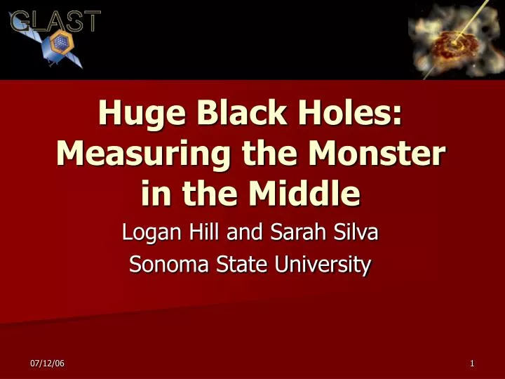 huge black holes measuring the monster in the middle