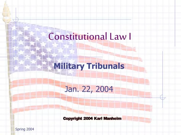 military tribunals jan 22 2004