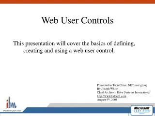 Web User Controls