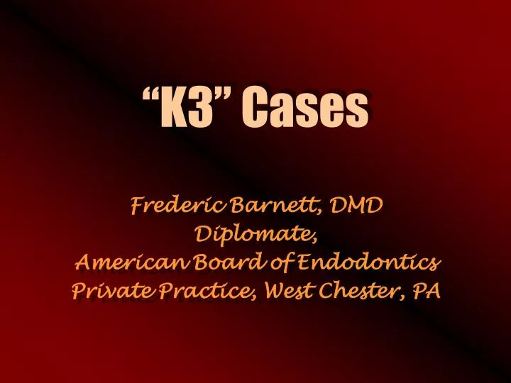 k3 cases