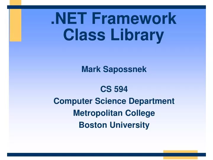 net framework class library