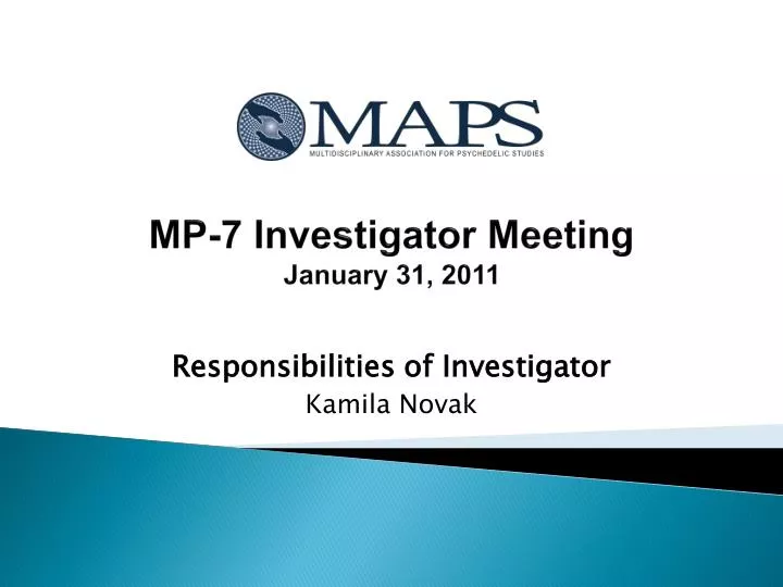 mp 7 investigator meeting january 31 2011