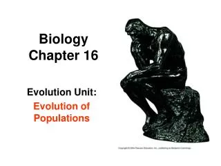 Biology Chapter 16