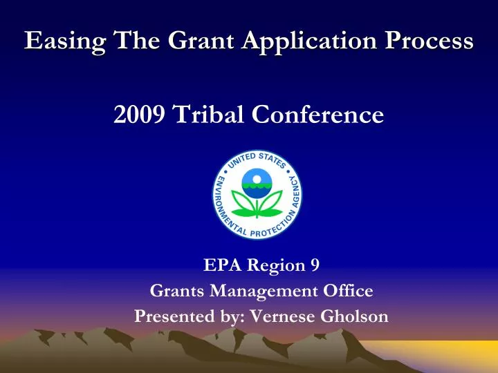 easing the grant application process