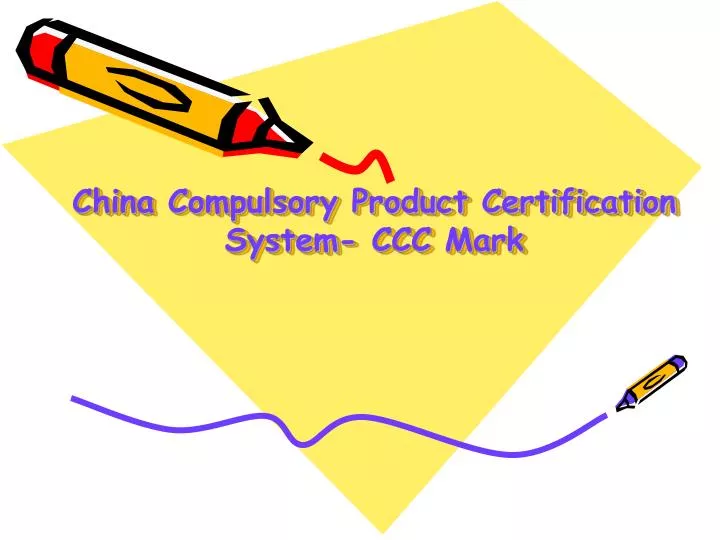 china compulsory product certification system ccc mark