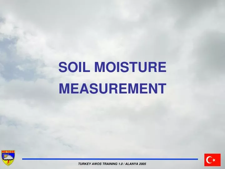 soil moisture measurement