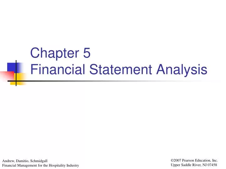 chapter 5 financial statement analysis
