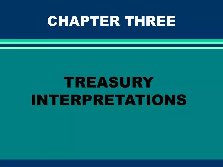 treasury interpretations