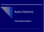 Active Directory - slide 1