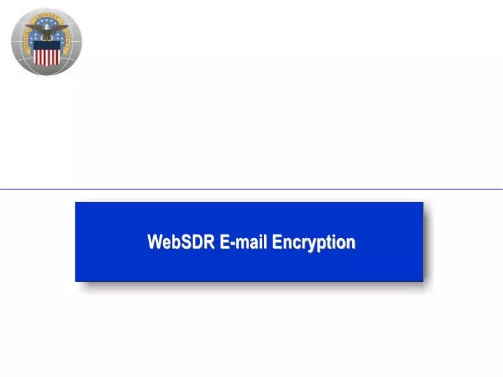 websdr e mail encryption