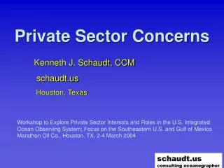 Private Sector Concerns