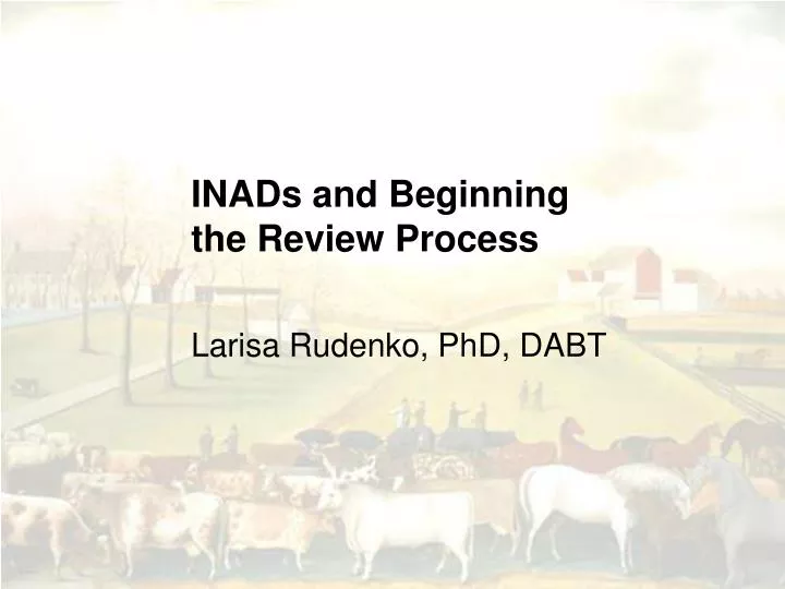 inads and beginning the review process