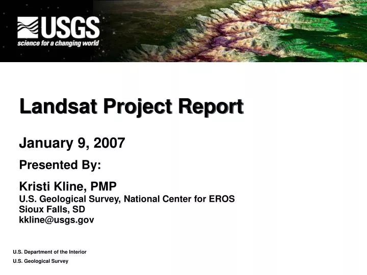 landsat project report