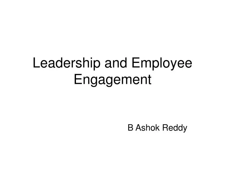 leadership and employee engagement