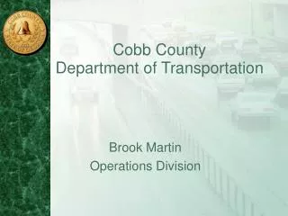 Cobb County Department of Transportation