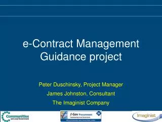 e-Contract Management Guidance project
