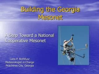 Building the Georgia Mesonet