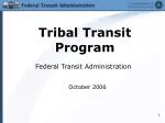 Tribal Transit Program - slide 1