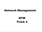 Network Management Course Overview by Leading Experts - slide 1