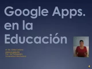 Google Apps. en la Educación