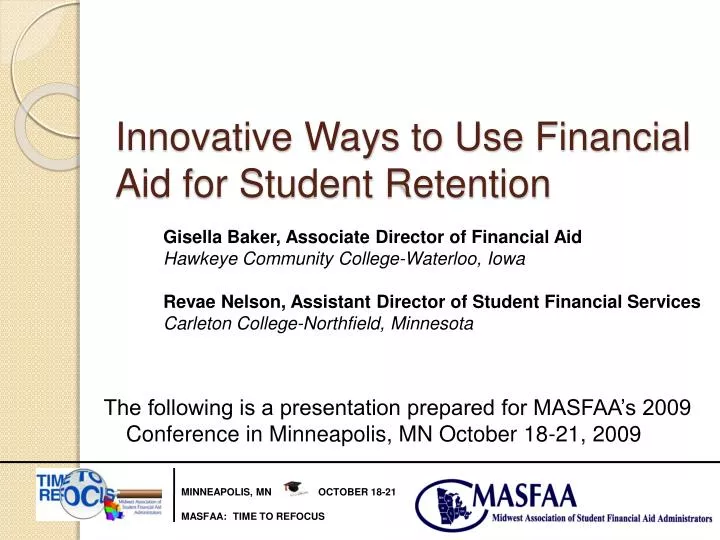 innovative ways to use financial aid for student retention